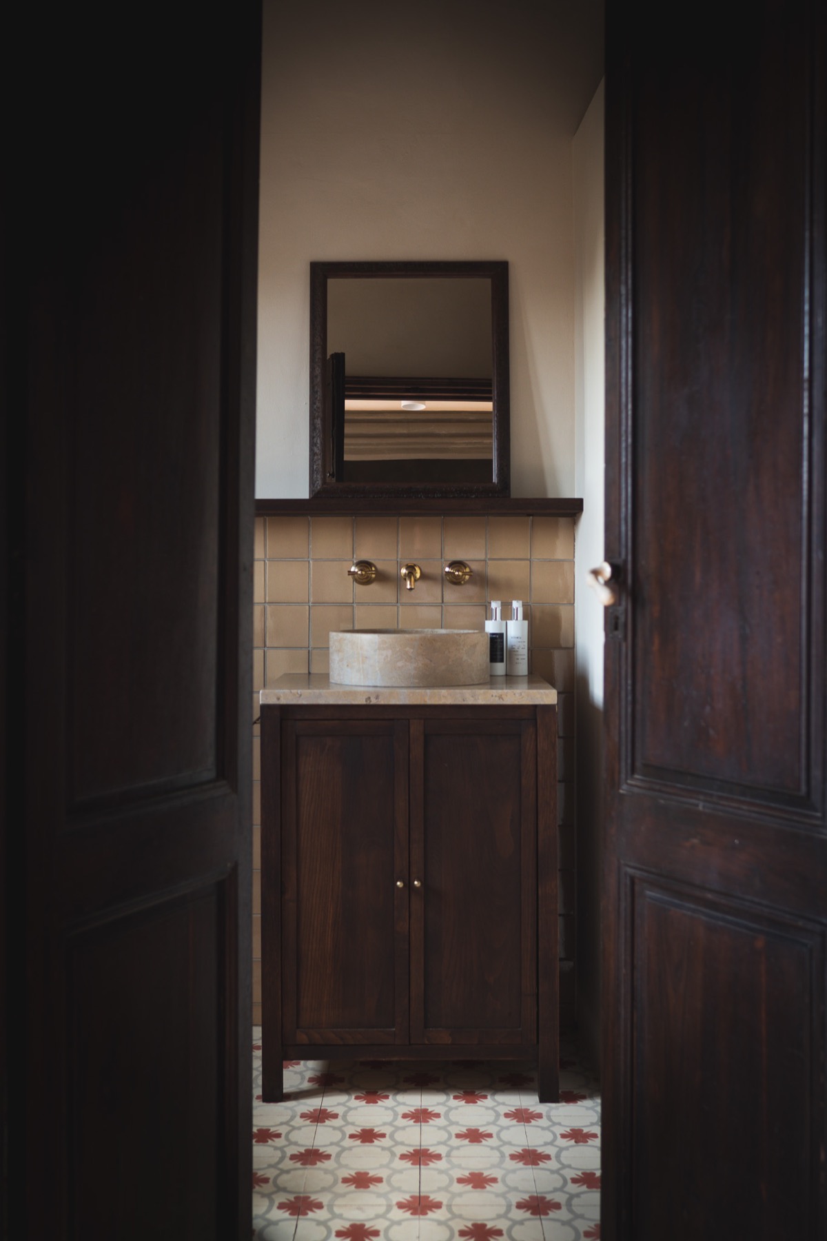 Terrace Suite private lounge with patterned tiles